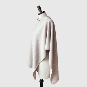 Natural Merino Wool Pullover Poncho | 16 Colors | Fleur d'Eve by Econica